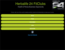Tablet Screenshot of h24fitclubs.com